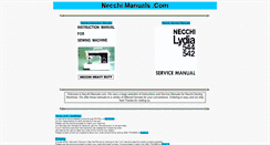 Desktop Screenshot of necchimanuals.com
